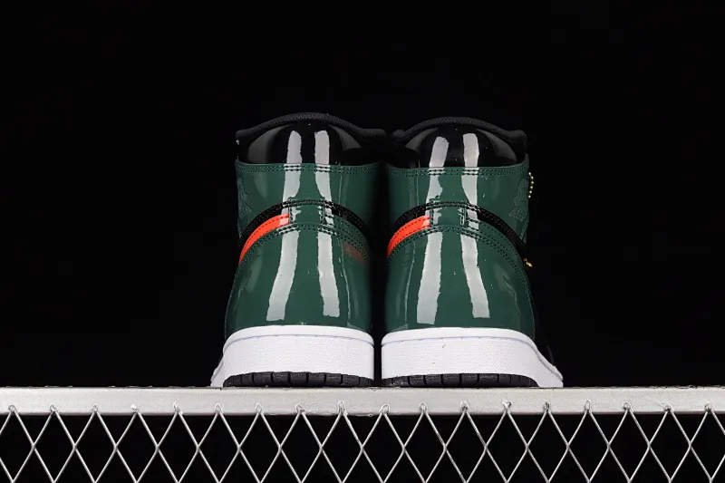 All categories Air Jordan Jordan series basketball shoes Air Jordan 1 High Air Jordan 1 Retro Hi NRG/UN AJ1 Joe 1 Miami patent leather green AV3905-038
